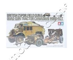 British 25PDR Field Gun & Quad gun tractor