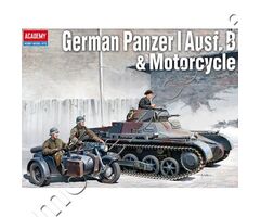 German Panzer I Ausf. B & Motorcycle